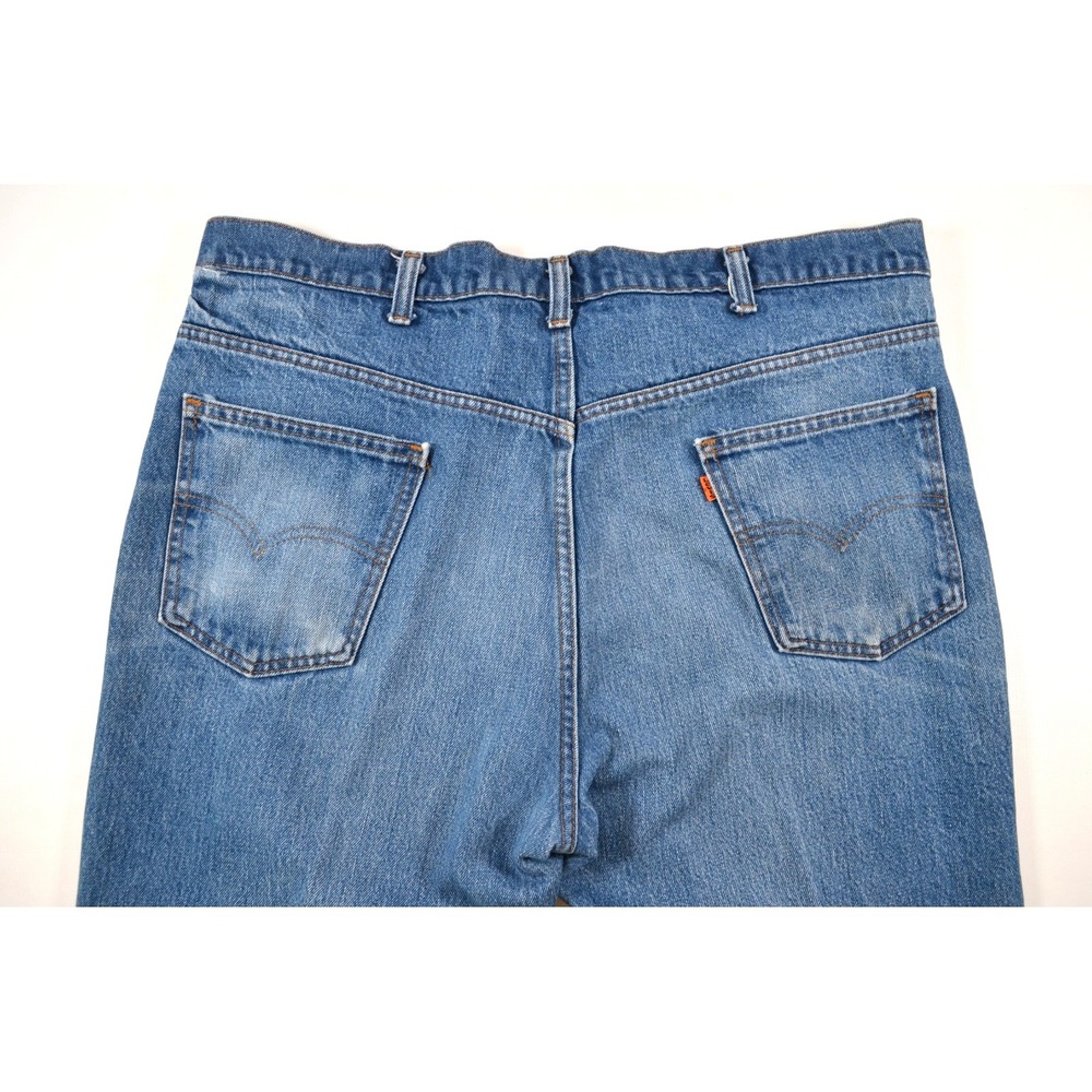 Vintage 1981 Levi's Orange Tab 517 USA Made‎ Bootcut Jeans Distressed Fade 42x34 - Picture 7 of 16